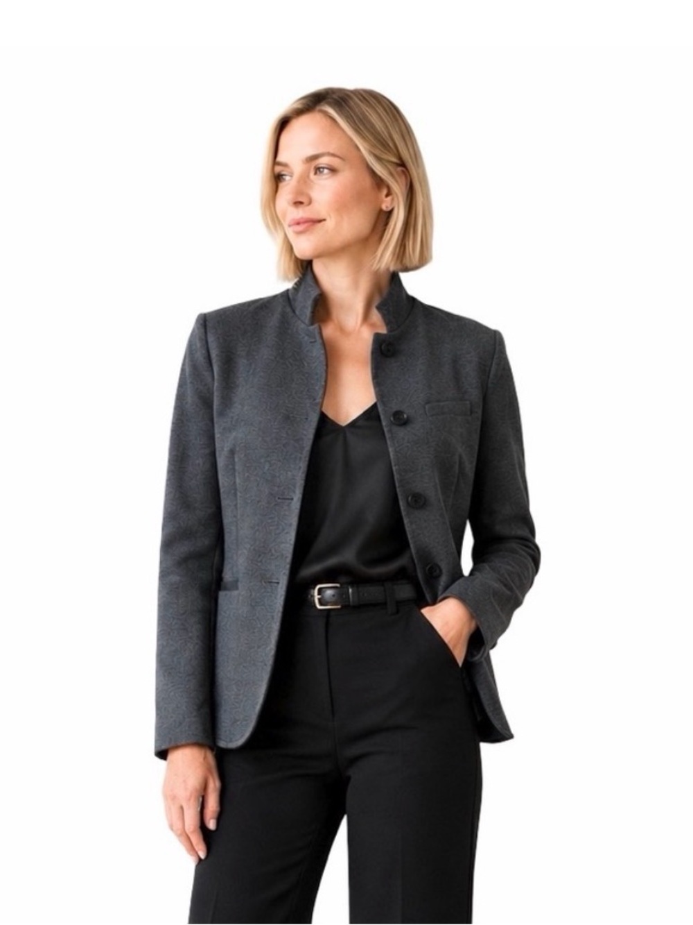 Quince Blazer - Charcoal Gray NWT